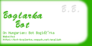 boglarka bot business card